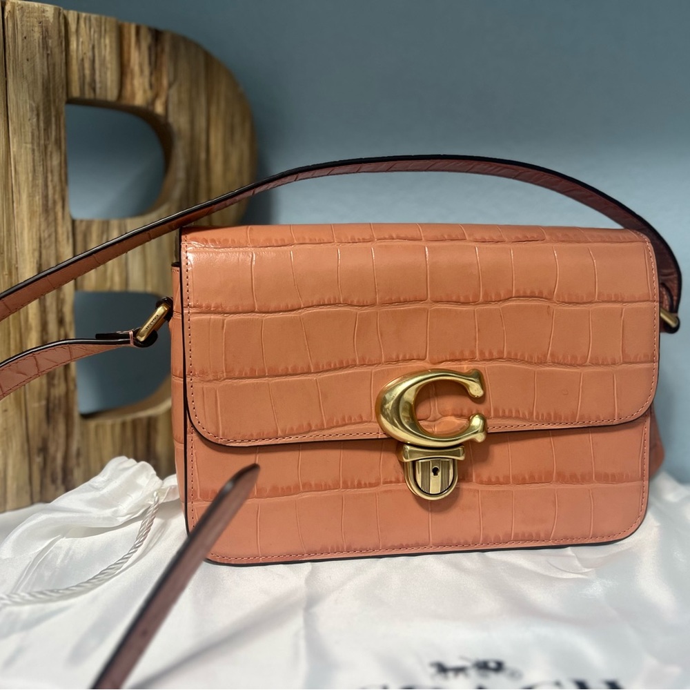 Coach Studio Croc Embossed